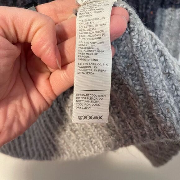 Fat Face Open Front Cardigan Navy Sweater Size 2 - Picture 6 of 9